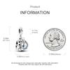 Charms Platacat Catching Fish Blue Zircon Pendants Fit Originalbracelets Charms For Women Jewelry Diy Making Gifts