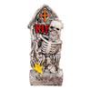 Shelf Ready Halloween Grave Marker Item, Resin Bone Figure Accent for Entry Table Styling and Event Display Use