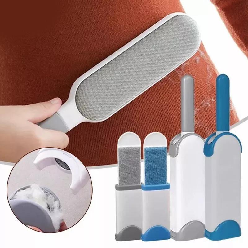 Double Self Cleaning Sided Lint Brush Reusable Sofa Pet Dog Cat Hair Fur Remover
