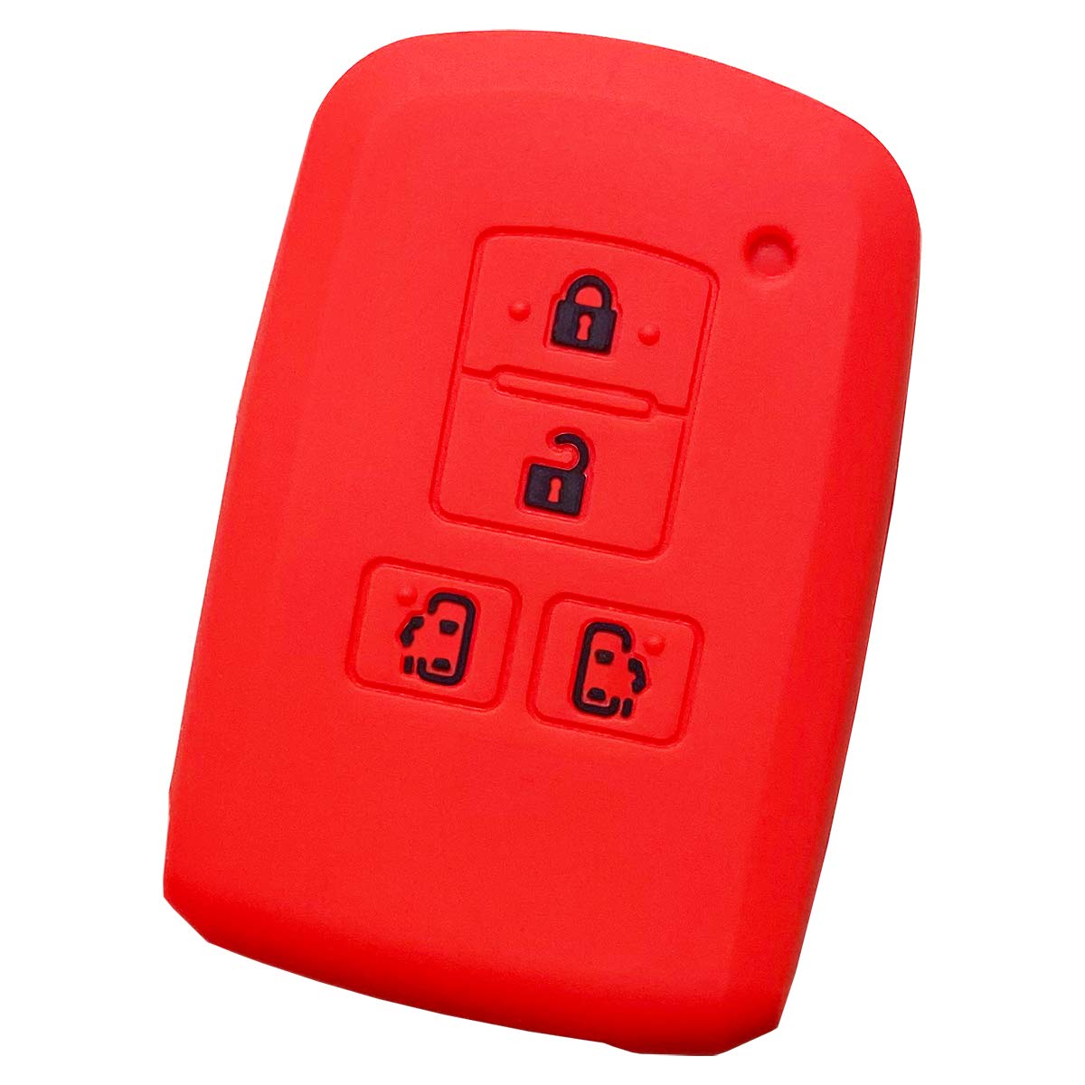

[ИКТ] Силиконовый чехол для смарт-ключа для автомобилей Toyota, 4 кнопки, двусторонняя сдвижная крышка, красный красный