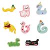 8 Pcs Snakes Embroidered Patches Cartoon Cats Sewing Patches Iron On Patches Applique Patches Sew On Patches for Clothes