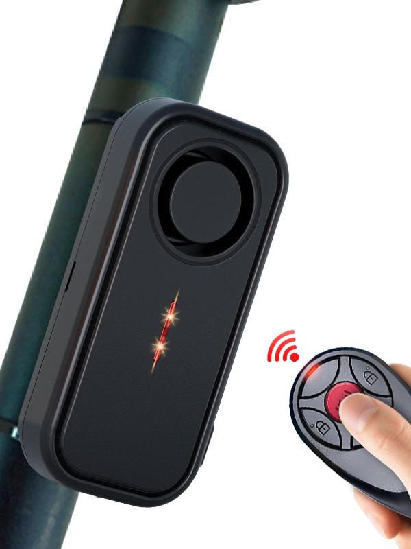 Alarme Antivol & Lumière Clignotante pour Vélo Électrique avec Capteur de Vibration, Étanche IP66, Protection Longue Distance pour VTT