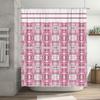 Kaleidoscope Bath Shower Curtain: Pink White Green Waterproof Fabric Decorative Window Hanging for Bathroom (Size Customizable)