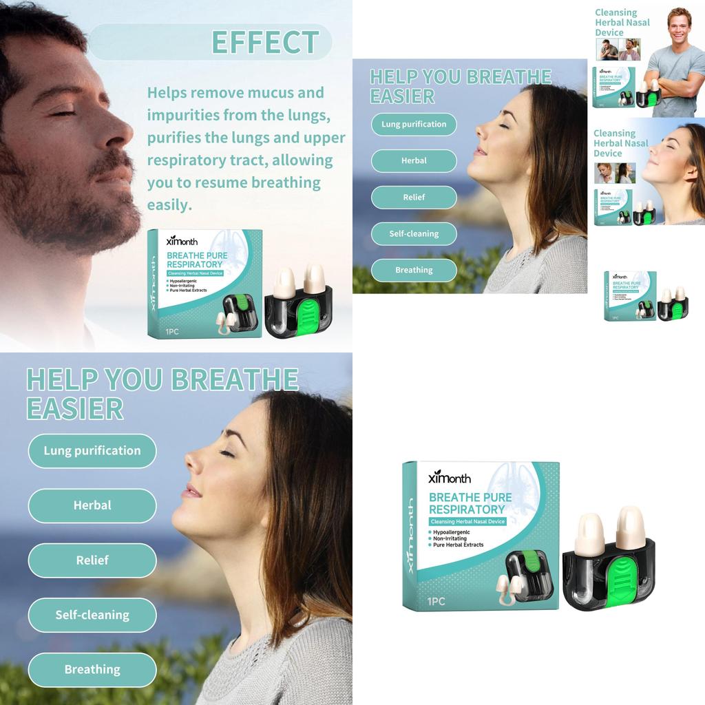 Ximonth Nasal Aspirator Ultra Gentle Effective Nasal Congestion Relief Device