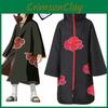 Elegante Traje de Cosplay Naruto Akatsuki Uchiha Itachi Robe Manto Para Fãs