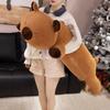 New Wings Capybara Long Sleep Pillow Stuffed Capibara Plushie Fluffy Doll Soft Sofa Cushion Nap Sleeping Toys for Home Bed