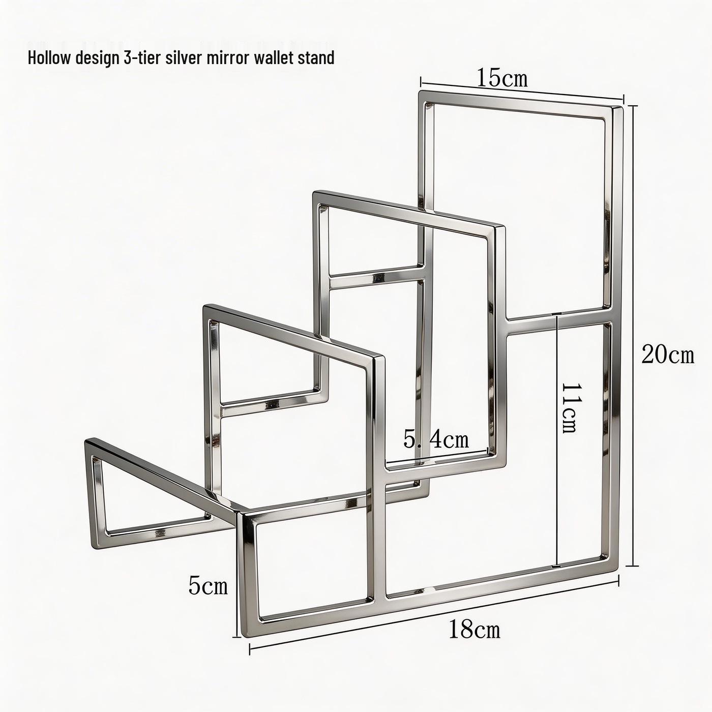 High-End Stainless Steel Wallet & Handbag Display Stand