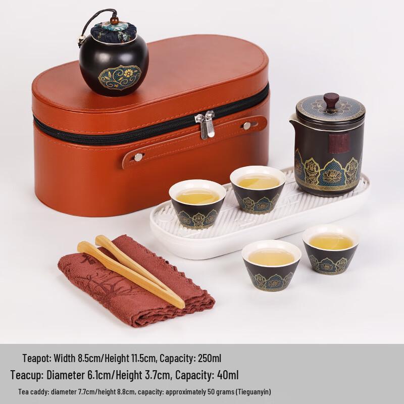 

Ink Wash Dunhuang Portable Tea Set