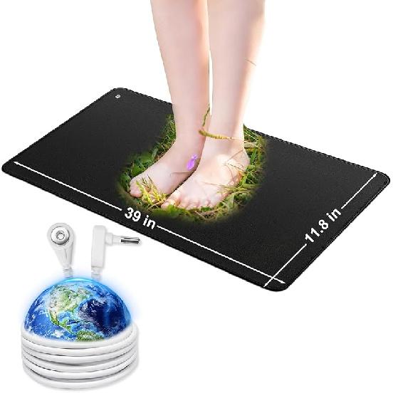 Grounding Mat,23.6x35.4inches,Grounding Mat with 15ft Grounding Cord,Universal Grounding Pad, Grounding Yoga Mat,Improve Health,Grounding Mat for 11.8x39inch