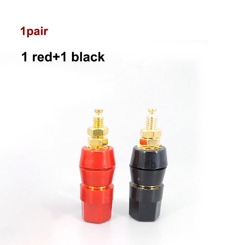 3 Typen Rot Schwarz Bananenstecker Paar Klemmen Buchse 4mm Stecker Verstärkerklemme Polklemme Bananen Audio Lautsprecher Buchse