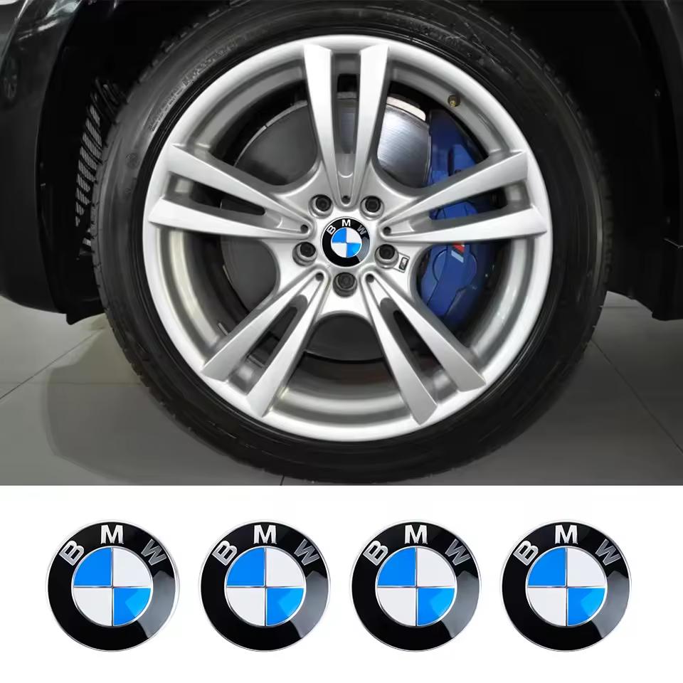 4ks 56/68mm Styling auta Středové krytky nábojů kol Kryty ráfků pro BMW E36 E46 E53 E90 E60 E61 E93 E87 X1 X3 X5 F30 F20 G30