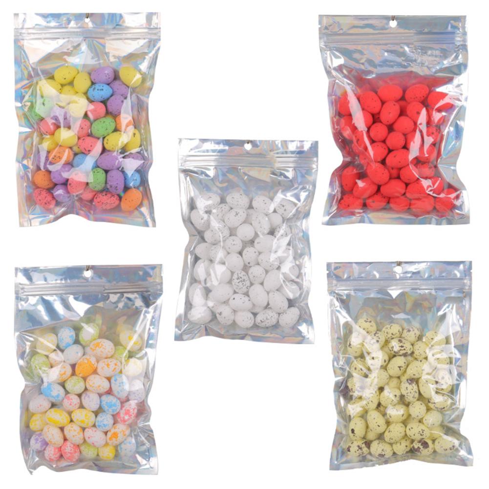 50 Pcs Easter Eggs, Reusable Easter Eggs, Colorful Mini Easter Eggs, DIY Easter Ornaments, Foam Easter Eggs For Wedding, Party Decor, Photography, Bas