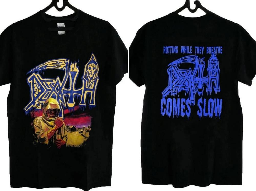 Death Leprosy TShirt Metal HARD ROCK Size New Band Black Sleeve concert Unisex T-Shirt XXXL