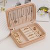 Dustproof Portable Jewelry Organizer Leather Jewelry Display Box  Earrings