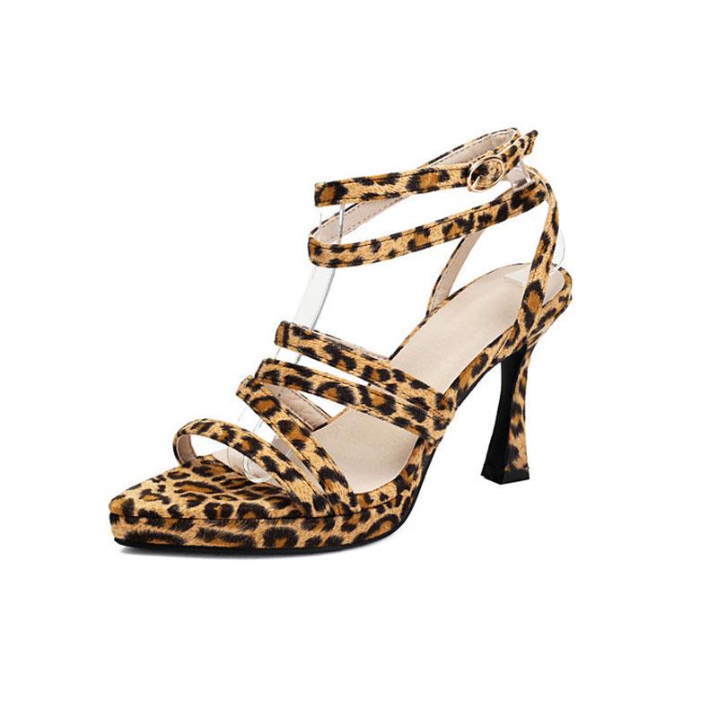 Sexy Open Toe Gladiator Shoes Women Sandals 9cm High Heel Pumps Ladies Shoes for Summer Party Wedding Sandalias Mujer WSH5345