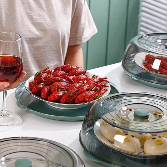 Large Food Dome Cover Dust-Proof Fly-Proof Collapsible Food Cover for Dining Table Stackable Food Container for Home Parties Outdoor Meals