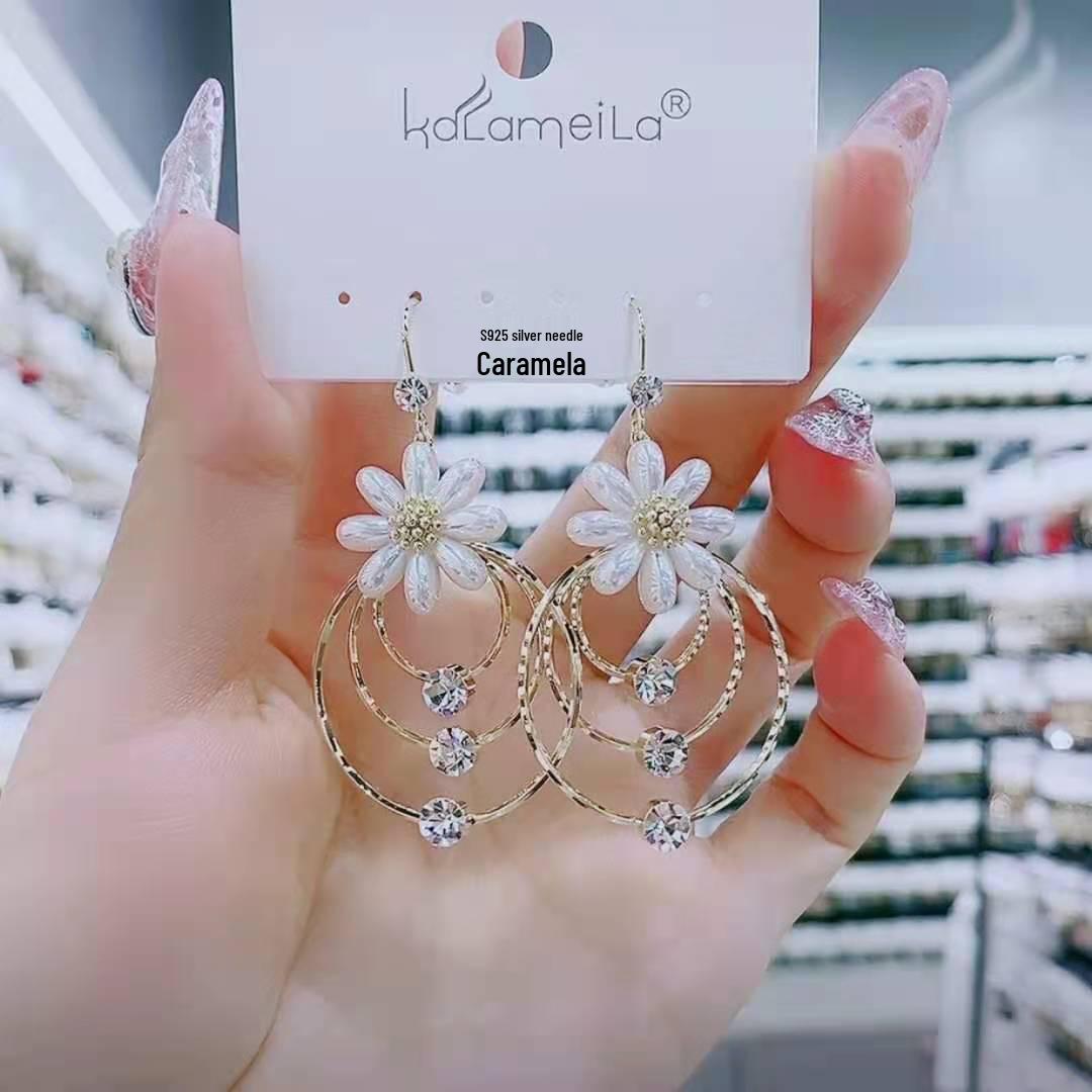 

Элегантные европейские и американские серьги с кисточками из стразов – Длинный, атмосферный дизайн для модных женщин