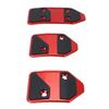 Accelerator Brake Clutch Pedal Covers Non Slip Rubber and Aluminum Stylish Car Foot Pedal Pads Red