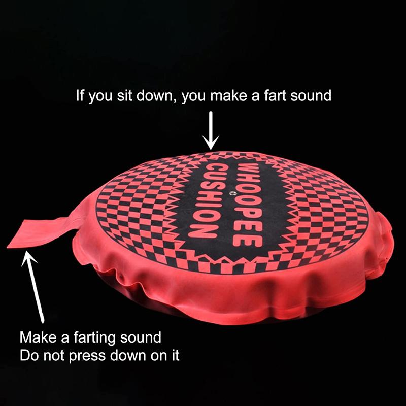 8~21.5cm Trick Fart Pad April Fools Day Rubber Prank Halloween Festival Gathering Noise Production Novelty Party Favors TMZ