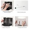 Wall Mounted Adhesive Multifold Paper Towel Holder Box for Bathrooms Plastic Tissue Dispenser Case with Visible Window