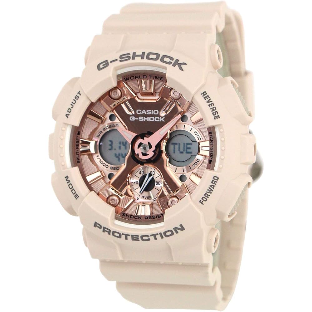 Casio G-Shock GMA-S120MF-4A Men's Watch Red Resin Strap Water Resistant Analog Digital