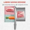 Stainless Steel Cleaver Knife Heavy Duty Meat Chopper Kitchen Butcher Knife Bone Cutter Slicing Tool for Frozen Meat Cutting and Food Preparation