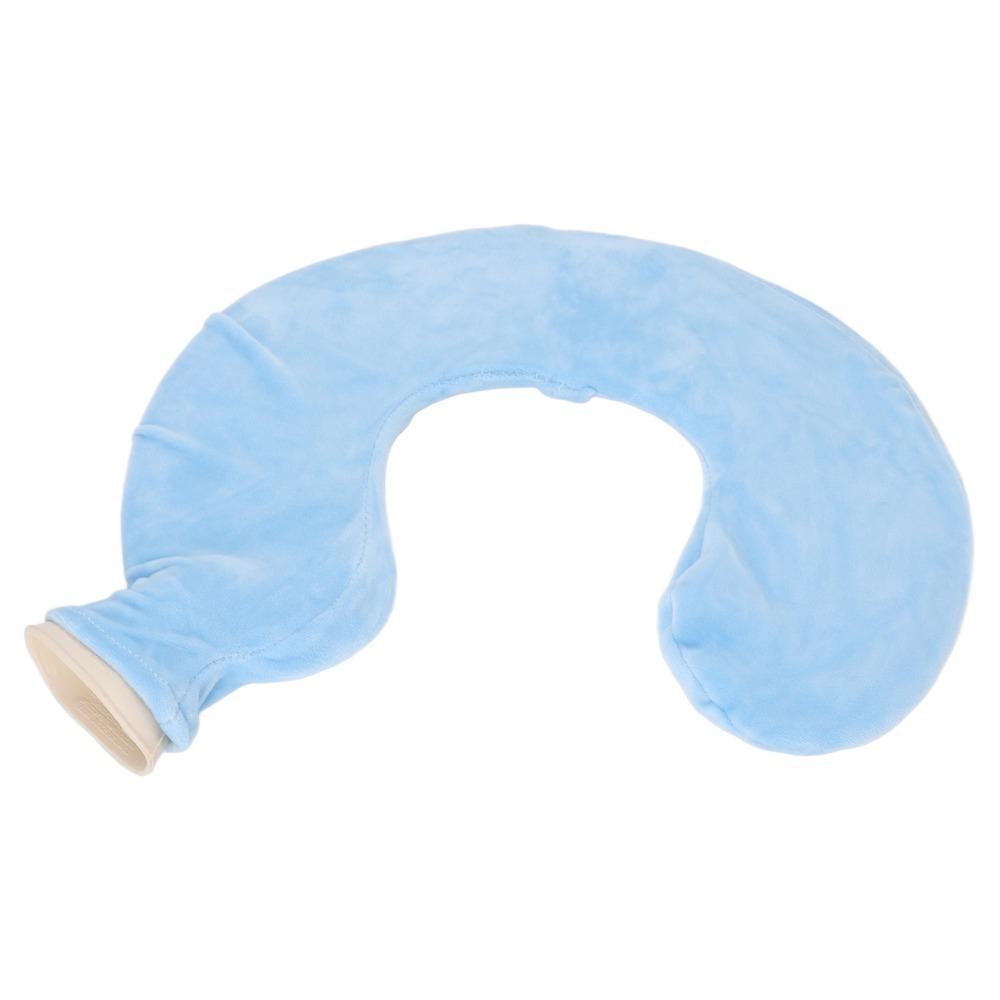 Reusable U Shape Hot Water Bag Rubber Super Soft Cervical Care Bag Single Removable Cover Neck Warmer Home Use