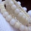 Natural High-Density Jade Bodhi Bead Bracelet - Unbleached, Heavy Handcrafted Cultural Plaything
