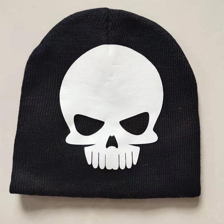 Winter Warm Knitted Hat Versatile Trendy Personality  Funny Hat Halloween Luminous Spider Men's Knitted Hat