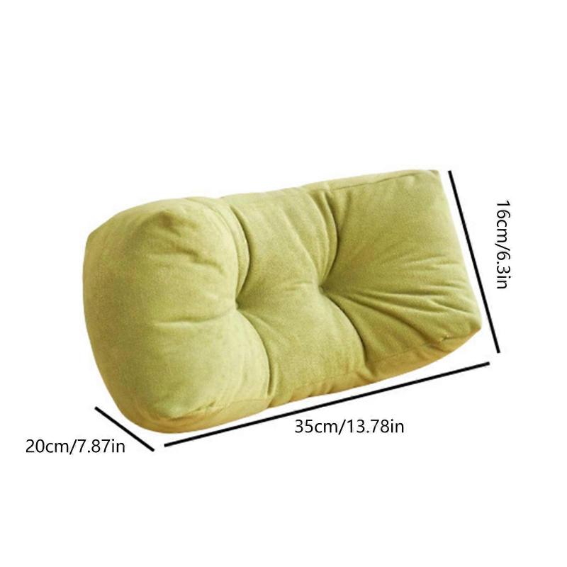 Comfortable Lumbar Support Cushion For Sitting Postures Correction In Office School Dorm Multipurpose Backrest Pillow  Yellow