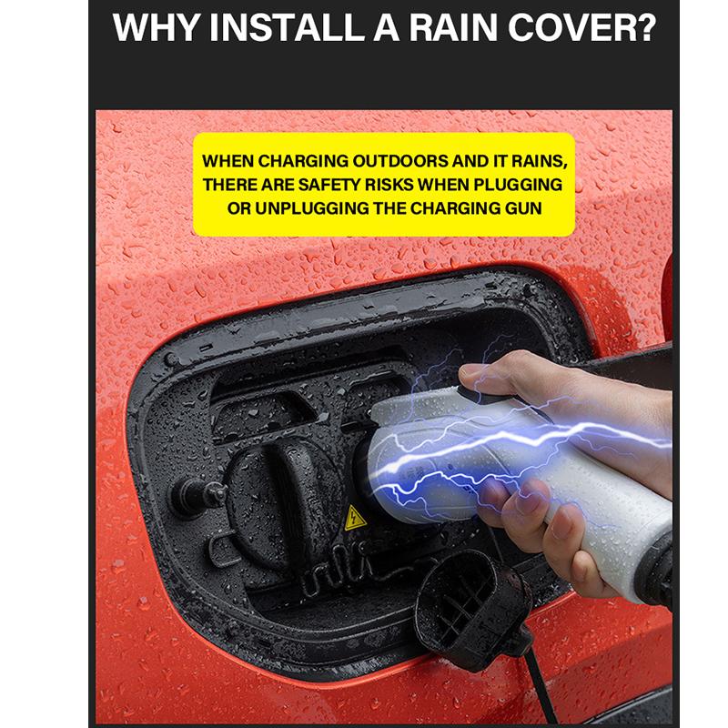 New Energy Car Charg Rain Cover For BYD Seal 05 5 DM i HA6 Accessories 2025~2027 Auto Parts Charging Gun Waterproof Protect Case