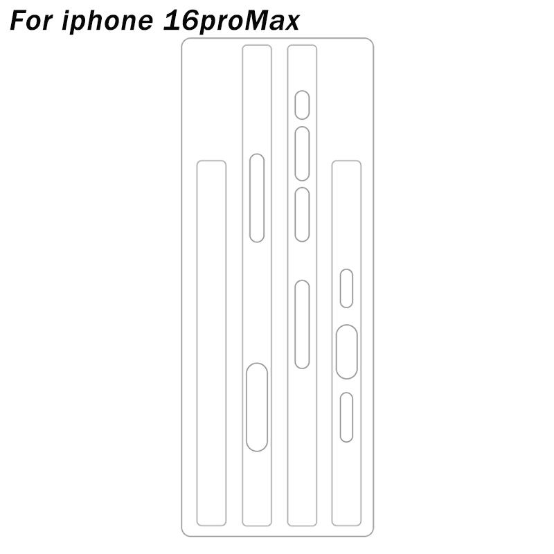 1-3Set Side Hydrogel Film For iPhone 16 15Pro Max 16Plus 14Plus 14 13Pro Max HD Clear Anti Scratch Border Frame Screen Protector
