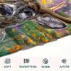 1Pc Deer in Forest Print Flannel Blanket, High quality Comfortable for All Seasons, Home Decor, Warmth and Comfort, Perfect for Gifts