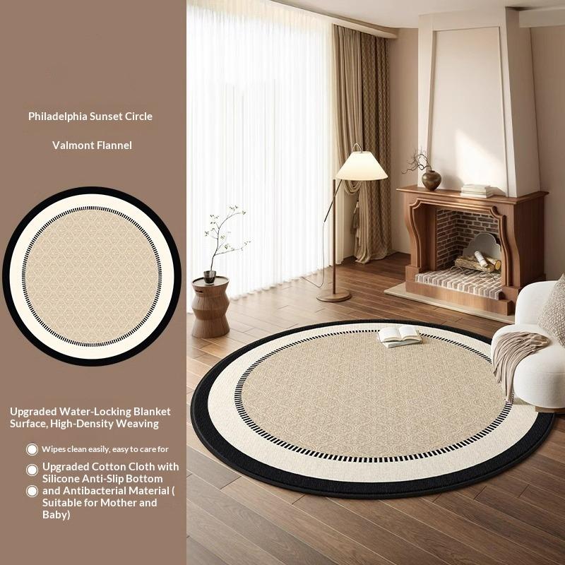 Round Carpet Living Room High-end French Antique Style Bedroom Bedside Blanket Cloakroom Dressing Room Floor Mat