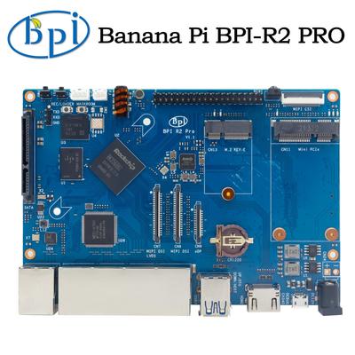 Banana Pi BPI-R64 MediaTek MT7622 64 Bit Dual-core ARM 1G DDR3 8G eMMC Support 4G Module BT5.0 Wifi POE SATA Opensource Router