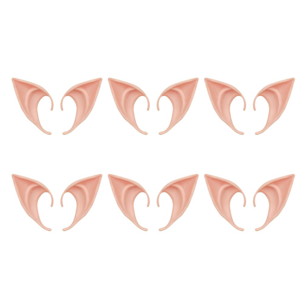 1-20Pairs Cosplay Latex Fairy Angel Elf Ears Halloween Masquerade Party Costumes Halloween Christmas Party Decor Supplies Props