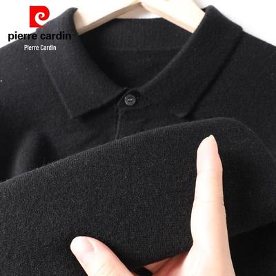 Pierre Cardin Herren 100% Reine Wolle Revers Pullover