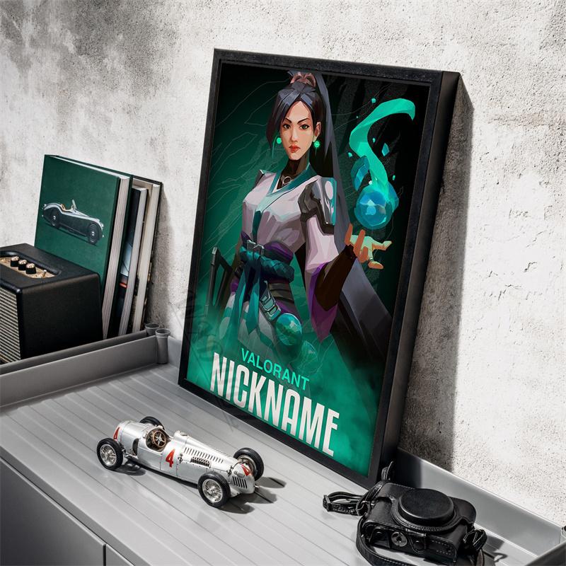 Game Valorant Character Nicknname Picture For Room Living Wall Art Home Decor Canvas Painting Print Poster Game Enthusiasts Gift