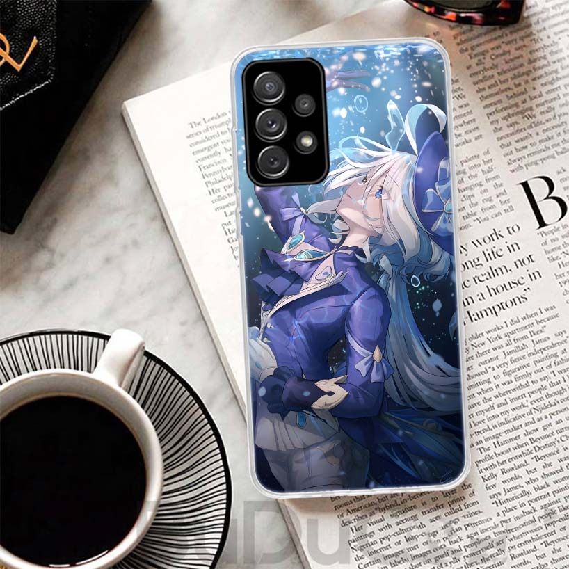Genshin Impact Furina Cover For Samsung Galaxy A52 A42 A32 A22 A12 A50 A51 Phone Case A70 A71 A40 A41 A30S A31 A20E A21S A10S Ga
