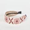 LALA Sunflower Embroidered Hairband P-Coral