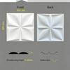 12 Pannelli Murali 3D Goffrati PVC Spessore 0,8 cm per Decorazione Parete di Sfondo Casa Hotel