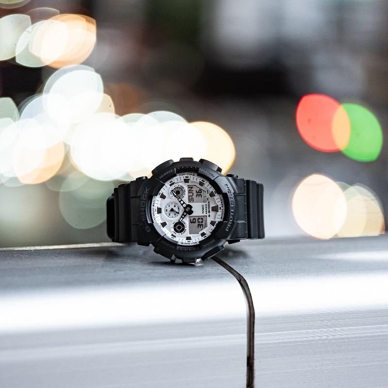 Casio G-SHOCK Men's Resin 200M Water Resistant Digital Shock Resistant Quartz Watch GA-100WD-1A
