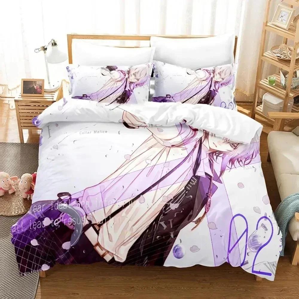 Stampa 3D Anime Gioco Collare X Malice Set Biancheria da Letto Copripiumino Set Letto Coperta Federa Piumone king Queen Size Ragazzi Adulto