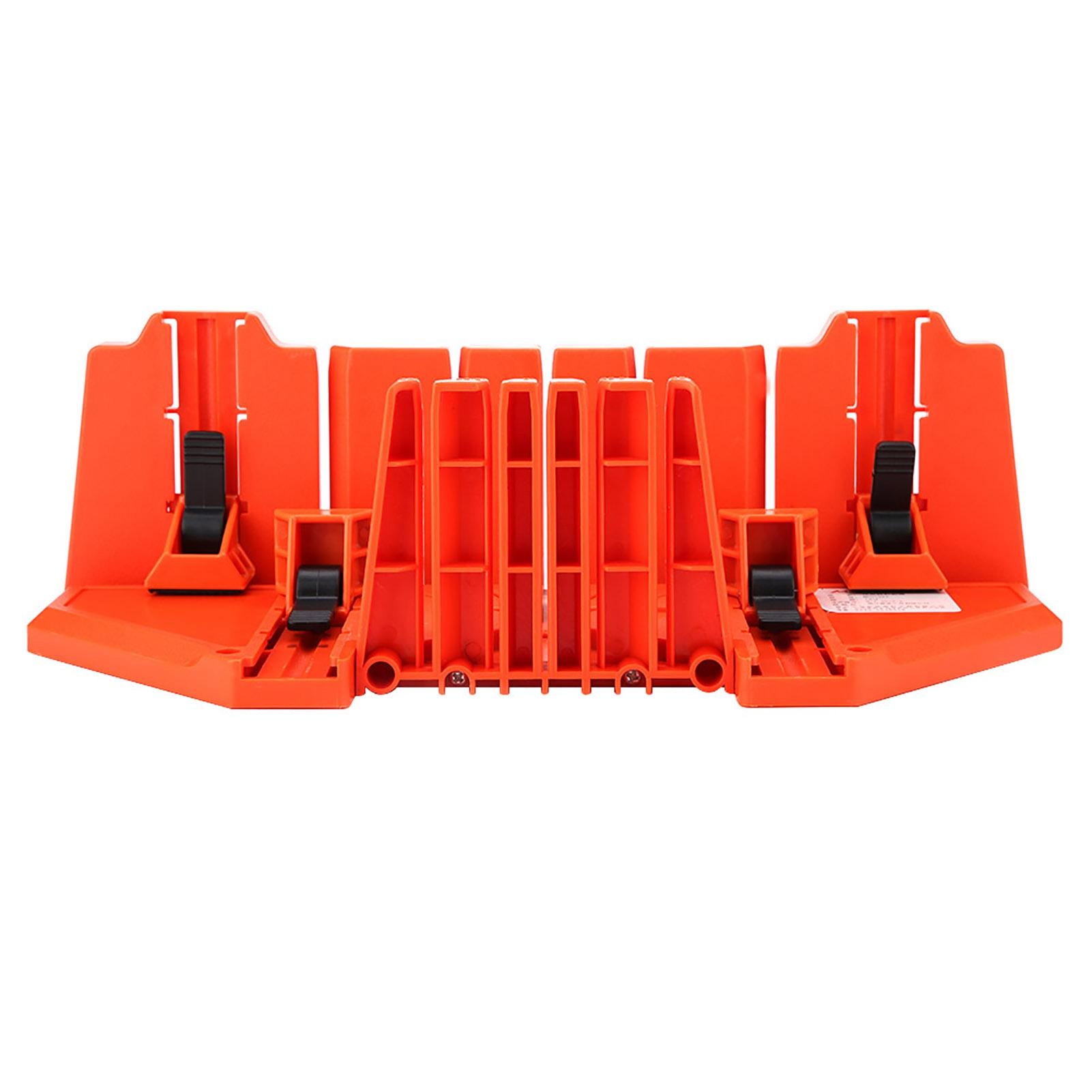 

Пластиковая стусло-коробка для обрезки ручная пила по дереву инструмент для резки 14 дюймов с зажимом белый