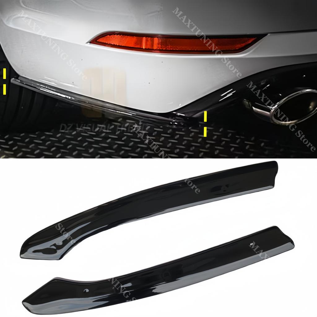 Maxton Style Heck-Seiten-Splitter Stoßstangenlippe für VW Golf MK7 Variant Kombi TDI TSI GTD TGI R R-LINE Diffusor Spoiler Tuning