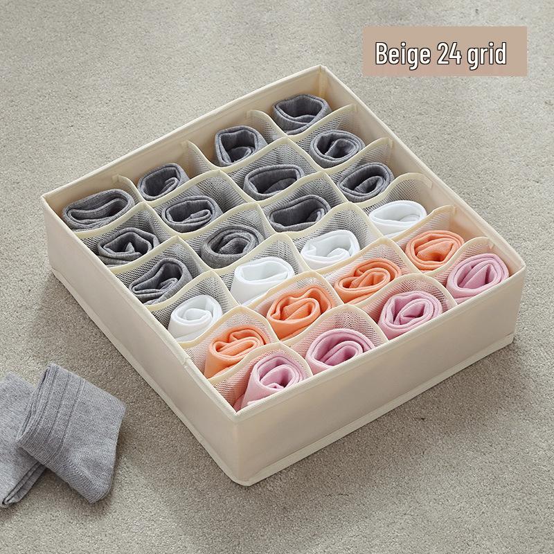 High-Elastic Foldable Mesh Underwear & Socks Organizer