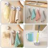 SW 5/3PCS Non Punching Towel Storage Clip Gloves Dishcloth Rack Kitchen Bathroom Self-adhesive Hook Hole Clips Wall Hanging Plug