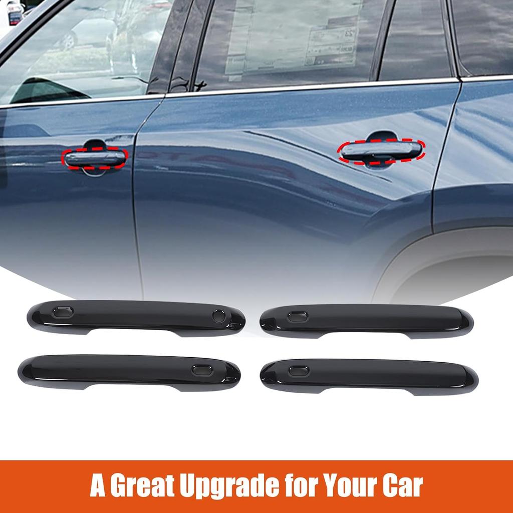 Car Exterior Door Handle Cover Compatible with Toyota Grand Highlander 2024 2025 2026,ABS Car Front Rear Outside Door Handle Covers Decoration