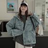 New Style Hong Kong Fashion Denim Jacket Loose Fit Casual Trendy Top Korean Version Couple Versatile Hooded Jacket For Women 2025 Spring Autumn