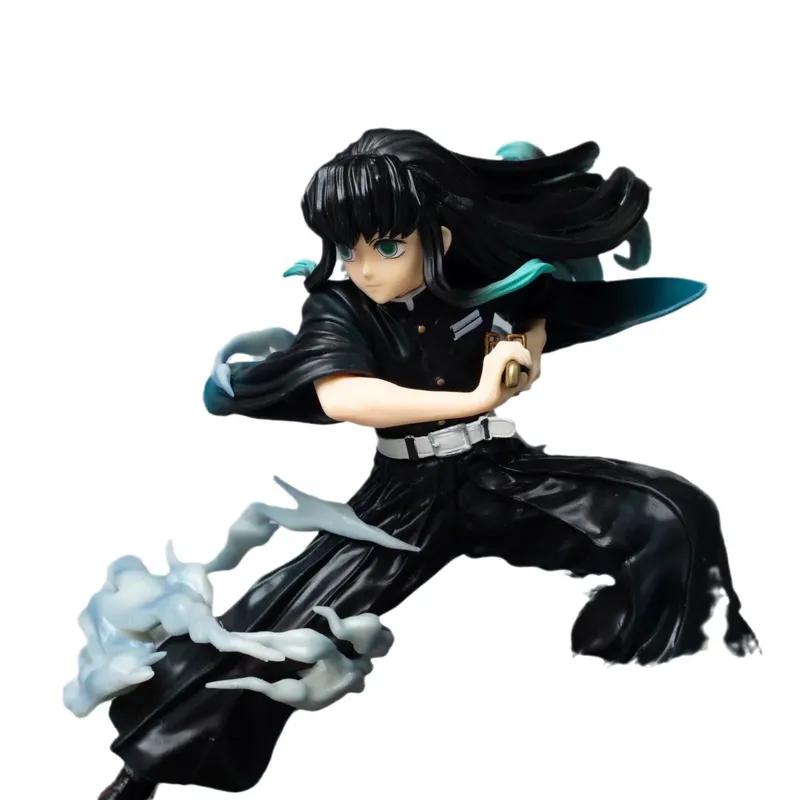 18cm Anime Demon Slayer Muichiro Tokito Action Figures GK Statue PVC Desktop Decoration Collectible Ornament Model Toys Gifts
